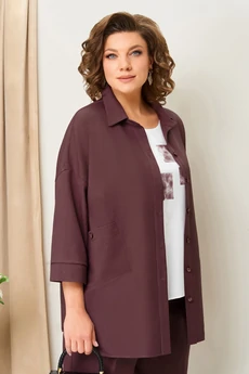 Костюм брючный 1406 слива VOLNA