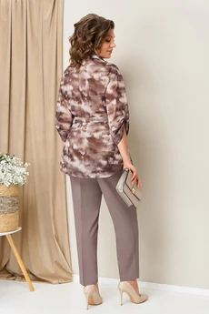 Костюм брючный 1420 капучино VOLNA