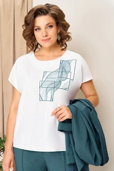 Костюм брючный 1429 бирюза VOLNA