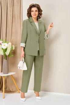 Костюм брючный 1435 фисташка VOLNA
