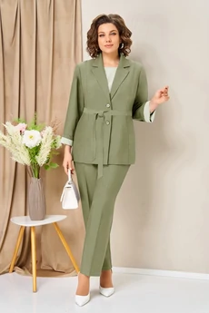 Костюм брючный 1435 фисташка VOLNA