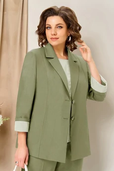 Костюм брючный 1435 фисташка VOLNA