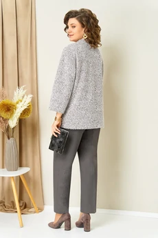 Костюм брючный 1439 светло-серый VOLNA