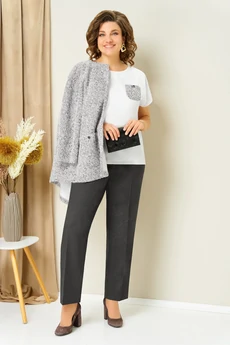 Костюм брючный 1439 светло-серый VOLNA