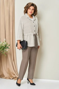 Костюм брючный 1441 бежевый VOLNA