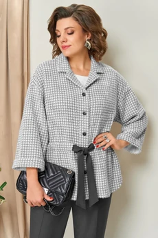 Костюм брючный 1441 серо-графитовый VOLNA