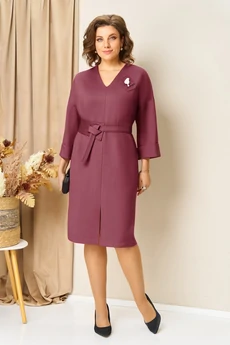 Платье 1443 бруснично-розовый VOLNA