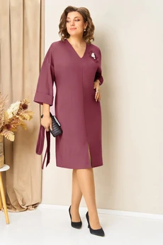 Платье 1443 бруснично-розовый VOLNA