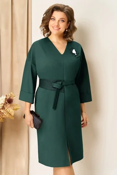 Платье 1443 бутылочно-зеленый VOLNA