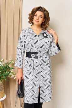 Платье 1443 светло-серый VOLNA