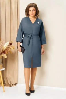 Платье 1443 темно-голубой VOLNA