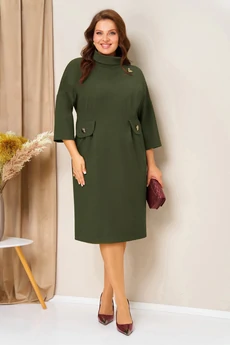 Платье 1448 хаки VOLNA