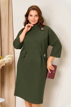 Платье 1448 хаки VOLNA