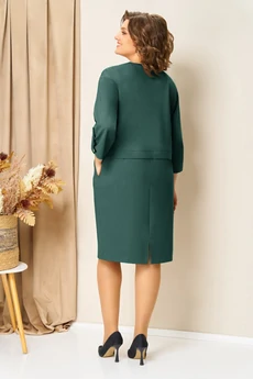 Платье 1449 бутылочно-зеленый VOLNA