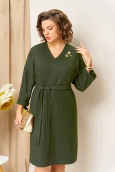 Платье 1451 хаки VOLNA