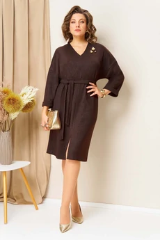 Платье 1451 шоколад VOLNA