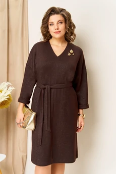 Платье 1451 шоколад VOLNA