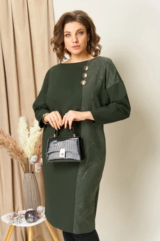 Платье 1452 олива VOLNA