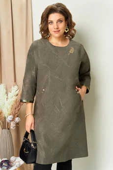 Платье 1453 олива VOLNA