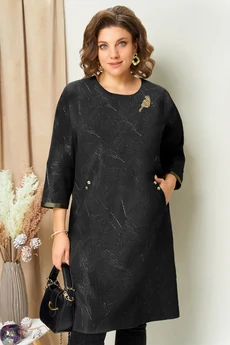 Платье 1453 черный VOLNA