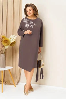 Платье 1454 капучино VOLNA