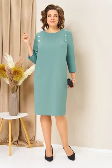 Платье 1457 светло-мятный VOLNA