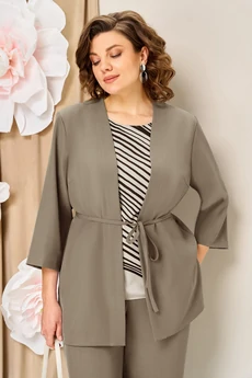 Костюм брючный 1458 бежевый VOLNA