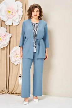 Костюм брючный 1458 светло-голубой VOLNA