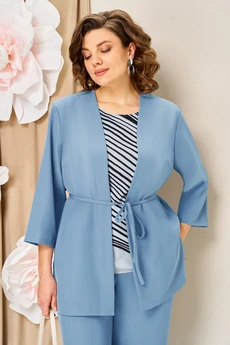 Костюм брючный 1458 светло-голубой VOLNA