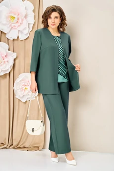 Костюм брючный 1458 темно-мятный VOLNA