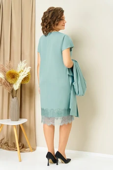 Костюм с платьем 1459 светло-мятный VOLNA