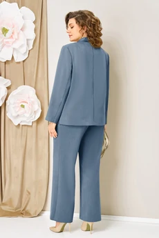 Костюм брючный 1462 голубой джинсовый VOLNA