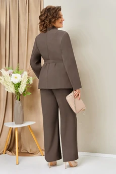 Костюм брючный 1462 капучино бежевый VOLNA