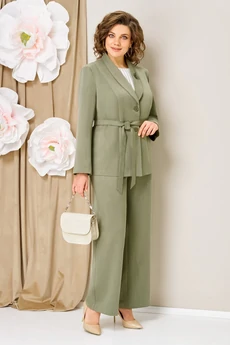 Костюм брючный 1462 олива VOLNA