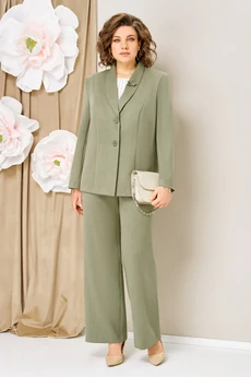 Костюм брючный 1462 олива VOLNA