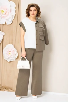 Костюм брючный 1463 бежевый VOLNA