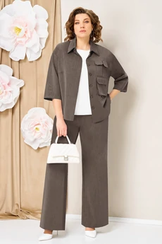 Костюм брючный 1463 светло-коричневый VOLNA