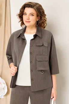 Костюм брючный 1463 светло-коричневый VOLNA