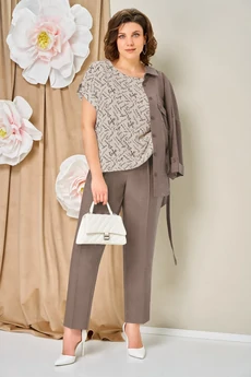 Костюм брючный 1467 капучино VOLNA