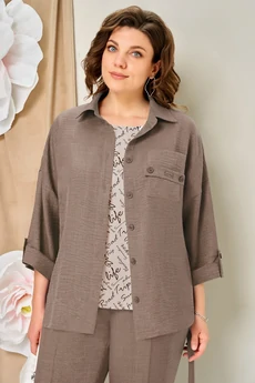 Костюм брючный 1467 капучино VOLNA