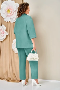 Костюм брючный 1473 бирюзовый VOLNA