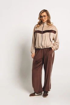 Спортивный костюм 2449 молочный+шоколад VeritaModa