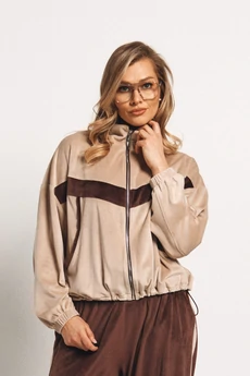 Спортивный костюм 2449 молочный+шоколад VeritaModa