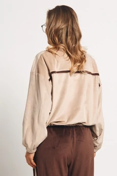 Спортивный костюм 2449 молочный+шоколад VeritaModa