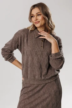 Костюм с юбкой 2428 капучино VeritaModa