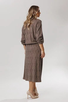 Костюм с юбкой 2428 капучино VeritaModa
