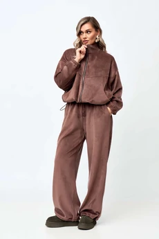 Спортивный костюм 2432 коричневый VeritaModa