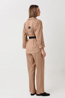 Костюм брючный 2443 песочный VeritaModa