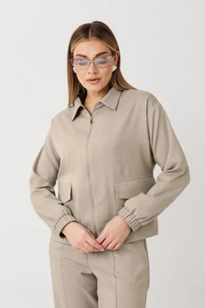 Костюм брючный 2444 беж VeritaModa