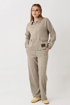 Костюм брючный 2444 беж VeritaModa